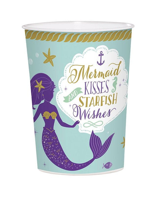 Mermaid Wishes Plastic Favour Cup