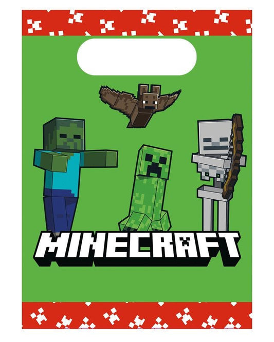 Minecraft Party Paper Party Bags (4pk)
