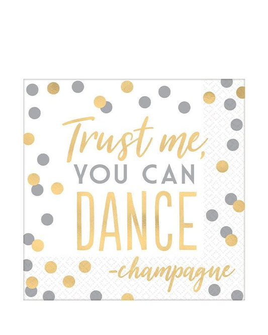 Trust Me You Can Dance Paper Napkins - 33cm (16pk)
