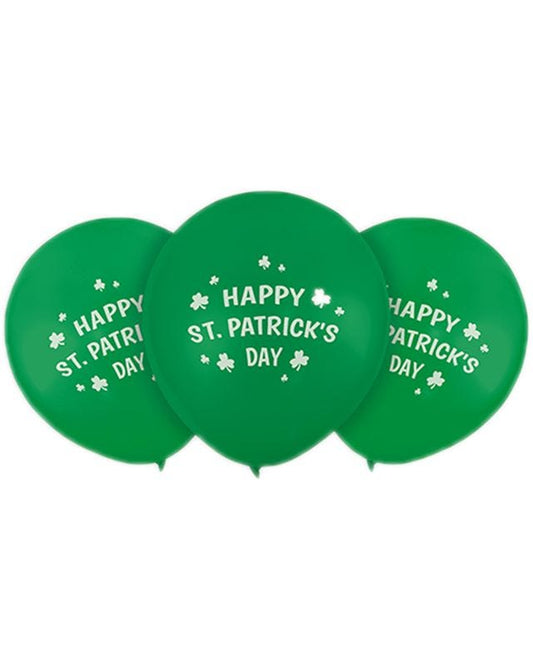 St Patricks Day Printed Latex Balloons - 9" (12pk)