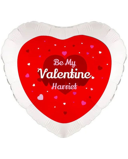 Valentines Hearts Personalised Balloon