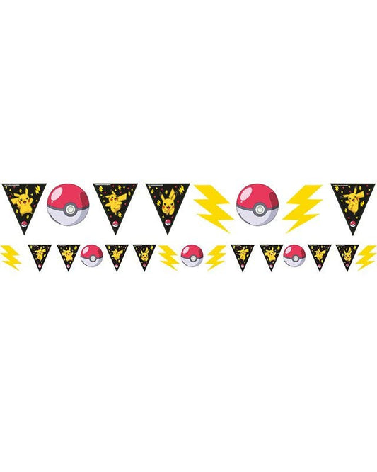 Pikachu Pokemon Party Pennant Banner