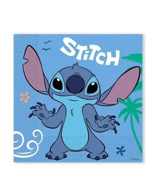 Disney Stitch Party Paper Napkins - 33cm (20pk)