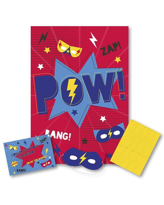 Superhero Pin The X Game with Certificate