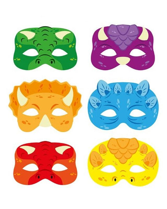 Paper Dinosaur Masks (12pk)