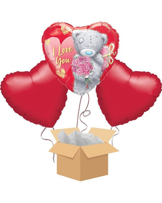 Tatty Teddy Love You Balloon Bouquet - Delivered Inflated