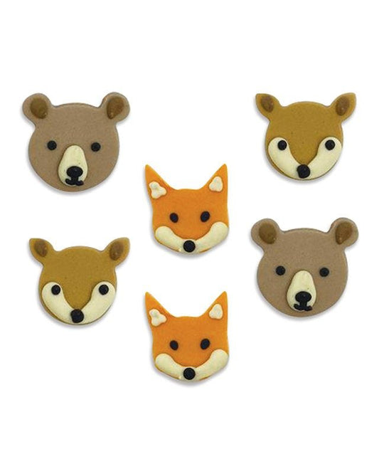 Woodland Animals Sugar Toppers (6pk)