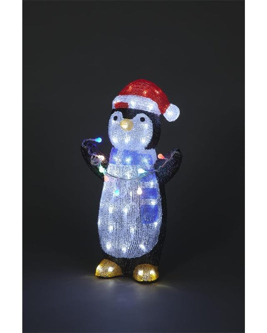 Acrylic Penguin LED Decoration - 51cm