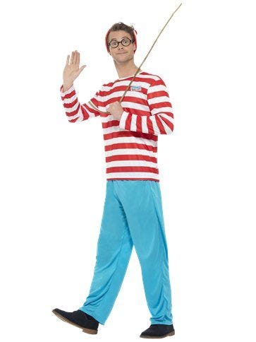 Where's Wally Mens Costume - Adult Costume