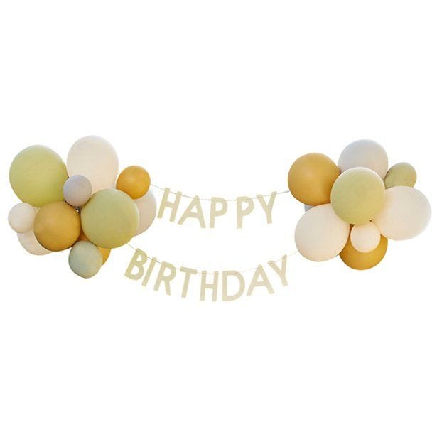 Let's Go Wild Happy Birthday Bunting & Balloon Kit