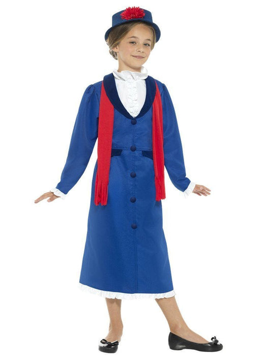 Victorian Nanny Blue Dress - Child and Teen Costume