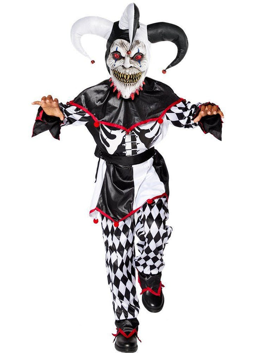 Sinister Jester Clown - Child and Teen Costume