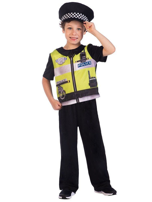 Recycled Police Officer Boy - Toddler and Child Costume