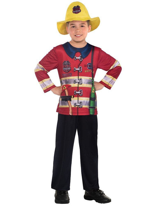 Recycled Fireman - Child Costume