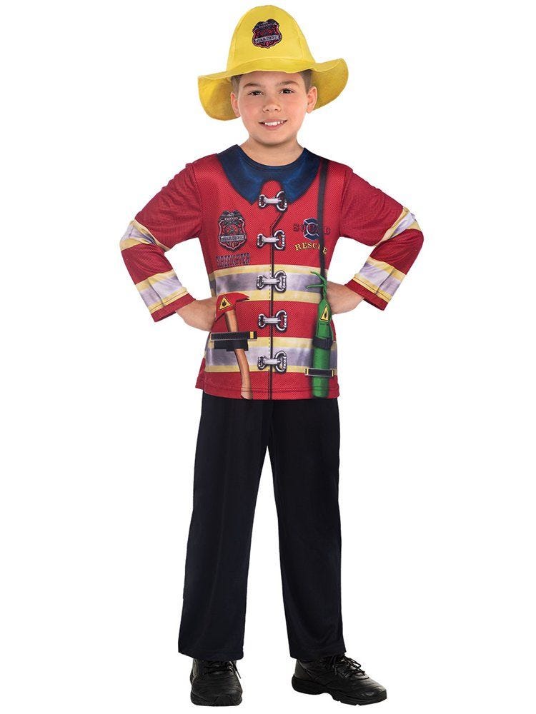 Recycled Fireman - Child Costume