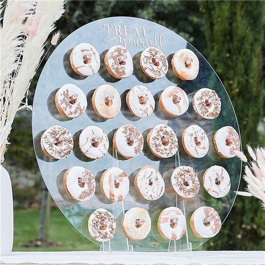 A Touch Of Pampas Acrylic Donut Wall Stand - 65cm