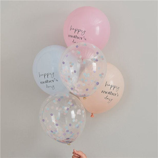 Happy Mother's Day Balloon Mix - 12" Latex (5pk)