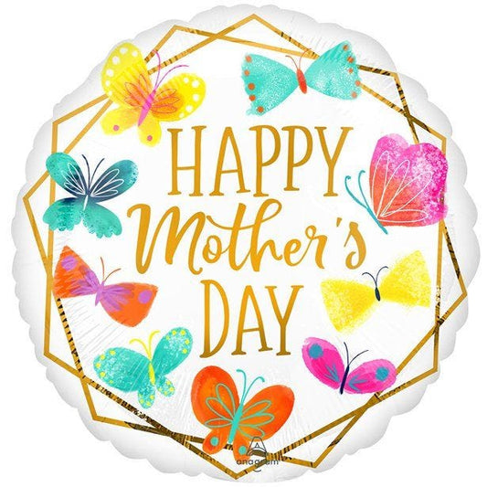 Mother's Day Gold Trim Balloon - 18" Foil