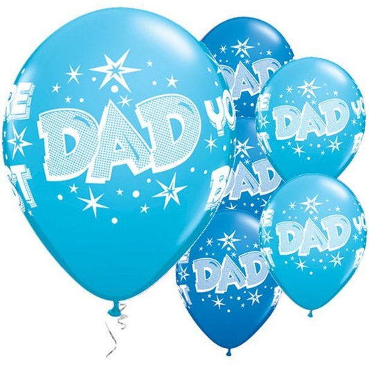 Dad You're the Best' Fathers Day Balloons - 11" Latex (25pk)