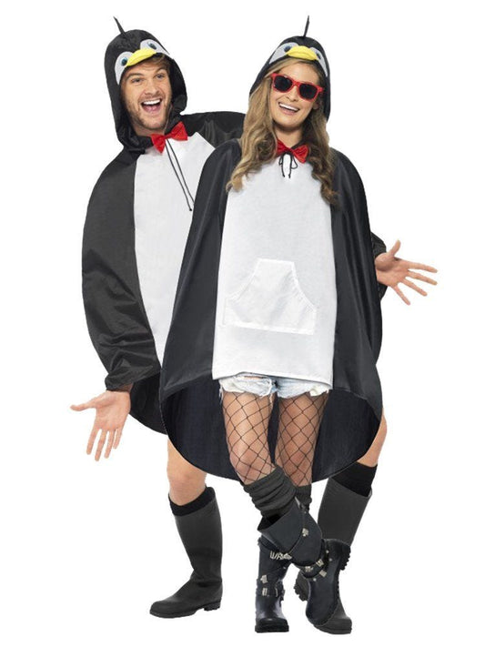 Penguin Party Poncho - Adult Costume